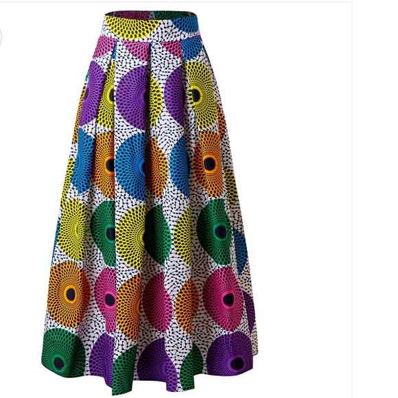 SHENBOLEN
African Women Wax Print Maxi Skirt Sz Large - Picture 2 of 8